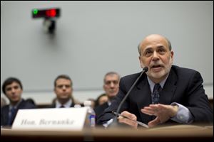 Federal Reserve Chairman Ben Bernanke testifies today on Capitol Hill defending his monetary policies.