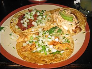A variety of street tacos at Te'kela Mexican Cocina y Cantina in Perrysburg.