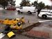 AW-trail-crash.jpg The wreckage of a traffic light rests on the ground on the Anthony Wayne trail near Woodsdale after an injury crash early today.