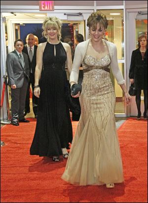 Heather Burrow, left,and Debbie Labadie.  The American Red Cross celebrates their 10th annual Oscar Night.