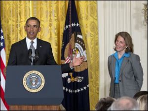 President Obama nominates Wal-Mart Foundation President Sylvia Mathews Burwell to head the Budget Office. 