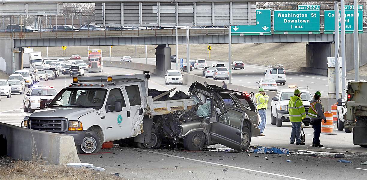Driver dies from injures suffered when SUV collided with ODOT truck