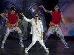  Canadian singer Justin Bieber performs at the O2 Arena in east London, Monday.
