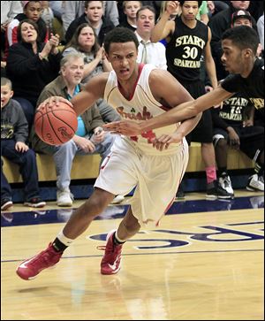 DeShone Kizer, a 6-foot-5 junior guard, averages 9.0 points for Central Catholic. The Irish play Whitmer, which beat Central twice during the regular season.