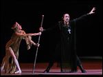  Russian dancer Pavel Dmitrichenko, as Ivan the Terrible, right, performs at a dress rehearsal of 'Ivan the Terrible' in the Bolshoi Theater in Moscow, Russia. 