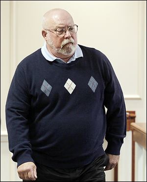 John Neal Tucker of Flint, Mich., on trial in Maumee Municipal Court for vehicular homicide and vehicular manslaughter, talked with a state trooper in a taped interview after the fatal crash on Aug. 4, 2011 that killed three people. 