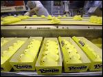  Peeps move through the manufacturing process, at the Just Born factory in Bethlehem, Pa. With the storied candy brand celebrating its 60th anniversary this year, a quirky new TV ad campaign talks about all the things people do with their Peeps.