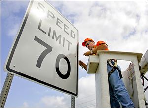 More of these speed-limit signs could be installed on Ohio interstates if a bill headed for a Senate vote this week becomes law. 