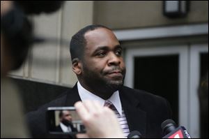 Former Detroit Mayor Kwame Kilpatrick leaves federal court after being convicted today of corruption charges, ensuring a return to prison for a man once among the nation's youngest big-city leaders.