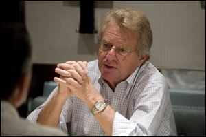 Jerry Springer says as he approaches 70, he's not interested in getting back into elected office in Ohio.