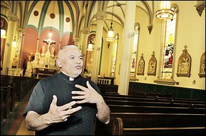 'The reality is that as a culture, Latin America plays a significant role in the Catholic Church,' says Father Juan Francisco Molina, pastor of SS. Peter and Paul.
