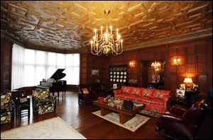 Music room in the The George Ross Ford estate.