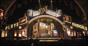 Actors perform a segment from the show Guys and Dolls at the 63rd annual Tony Awards in New York in 2009.