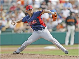Daisuke Matsuzaka will not be on the Indians' roster when the team heads north. He is still trying to regain his arm strength after elbow reconstruction surgery.