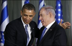President Obama and Israeli Prime Minister Benjamin Netanyahu at a  news conference last week in Jerusalem.