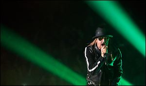 Kid Rock performs at the Huntington Center on Friday.