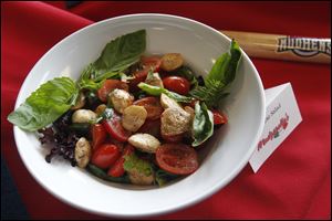 One of the healthy options is Caprese Salad, which will be offered at Mudzarella's at the ballpark.