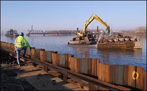 Dredging of the Maumee River for the Ironville Dock in East Toledo  began in November. The former Gulf Oil refinery along Front Street is being redeveloped as a bulk-materials terminal.