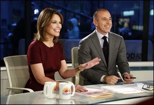 A top NBC executive says the network is not considering replacing Matt Lauer, right, as anchor of the 