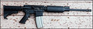 After Jeff Gerritt filled out a one-page form and submitted to a background check, he bought this AR-15 assault rifle from a licensed dealer in less than 10 minutes.