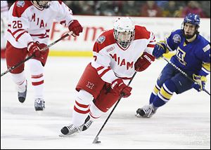 Miami's Austin Czarnik is one of the ten finalists named for the Hobey Baker award. The sophomore has tallied four shorthanded goals this season, the best in the country.