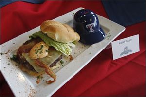 Cajun burger at Fifth Third Field will satisfy your hunger fans.