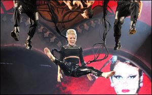 Singer Pink performs during her 