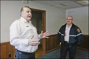 Chief Jeff Kowalski and Deputy Chief Michael Ramm talk about Sylvania Township’s Fire Station No.1. Demolition is to start Wednesday, with a replacement due to  open in November. Firefighters remember all the improvements they made. The discussions after bad runs. And then there’s the ghost.
