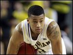  Michigan guard Trey Burke, the sophomore point guard who led Michigan to the Final Four, was selected Thursday as The Associated Press' college basketball player of the year.
