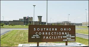 Nine in­mates and one cor­rec­tional of­fi­cer died in a 1993 riot at the Southern Ohio Correctional Facility in Lucasville, shown here in 2005.