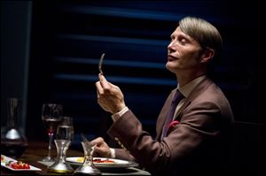Danish actor Mads Mikkelson as Dr. Hannial Lecter in a scene from the TV series, 