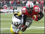  Ohio State receiver Michael Thomas, seen here last season, hopes to improve on a 2012 season that saw him catch three balls for 22 yards.