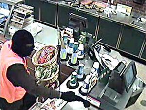 Surveillance video of the robbery.