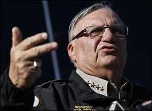 Explosive device was in a package sent to Maricopa County Sheriff Joe Arpaio .
