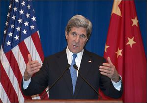 US Secretary of State John Kerry arrived in Beijing today to seek Chinese help in persuading North Korea to halt its nuclear and missile testing program.
