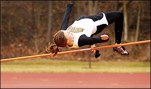 Northview's Alysha Welch won the high jump by clearing 4 feet, 10 inches at Saturday’s meet at UT.