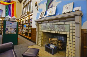 The interior of the West Toledo Branch of the Toledo-Lucas County Public Library gives patrons young and old room to browse.