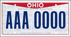 The Bureau of Motor Vehicles has chosen 46 slogans to adorn the background of the new license plates which are available starting today.