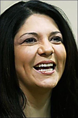 Anita Lopez, 43, started her mayoral campaign at the Aurora Gonzalez Community Center. 