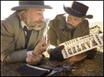  Christoph Waltz as Schultz, left, and Jamie Foxx as Django in the film, 'Django Unchained,' directed by Quentin Tarantino.