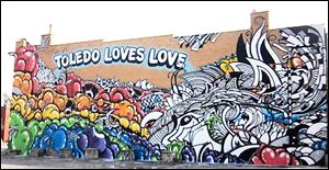 The ‘Toledo Loves Love’ mural near downtown is just one of the artistic endeavors that call Toledo home. The city also features countless galleries and, of course, the Toledo Museum of Art.