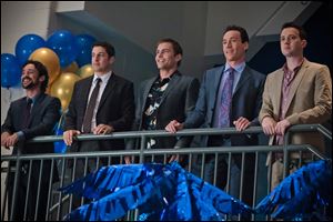 In this image released by Universal Pictures, from left, Thomas Ian Nicholas), Jason Biggs, Seann William Scott, Chris Klein and Eddie Kaye Thomas are shown in a scene from 