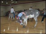  Pictured is a Circle A Donkey basketball game held at Big Sandy, TN in April, 2008 similar to the one taking place Tuesday night in Lake Schools.