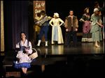  Playing Belle, Erin Momany, 18, left, sang Thursday evening during the opening performance of, 