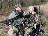  Blake Walters uses a fire­arm sta­bi­liz­ing sys­tem sim­i­lar to the one his father, Rick, cus­tom-made after a 1997 in­dus­trial ac­ci­dent that left Rick's father par­a­lyzed.