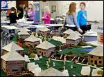  Second-grade students at Fort Meigs Elementary in Perrysburg created models of Fort Meigs for display in the fort’s museum.