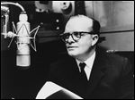  This 1966 file photo shows author Truman Capote in a studio recording the narration for his film adaptation of his short story, 