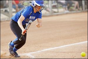 Pinch-hitter Paige LaPoint’s suicide-squeeze bunt in the bottom of the sixth inning gave fifth-ranked Springfield another run late during a 5-3 victory against Perrysburg on Thursday.