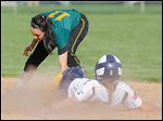  Clay's Brooke Gyori hits an RBI double in the second inning. She also had a double in the sixth inning.