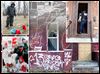  Gangs have left a mark on Toledo, from graffiti scrawled on houses, to people such as Mitchell Moore, top left, who lost a son to a shooting, and  the Lawrence Blood Villains, bottom left, who recently remembered a fallen member. Meanwhile, city police confront a growing problem.